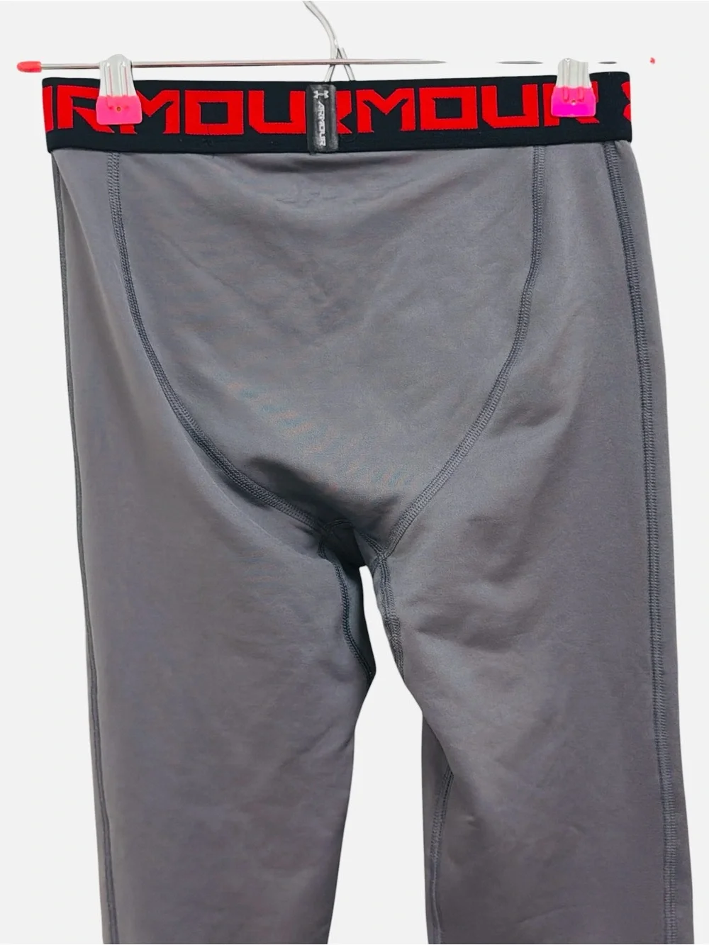 Under Armour Coldgear Compression Legging Base Layer Gray Youth Size YL